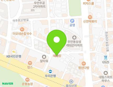 19 Aju-ro 13beon-gil, Paldal-gu, Suwon-si, Gyeonggi-do, Republic of Korea Map