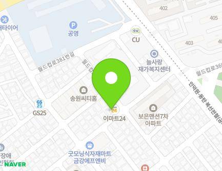 30 World cup-ro 369beon-gil, Paldal-gu, Suwon-si, Gyeonggi-do, Republic of Korea Map