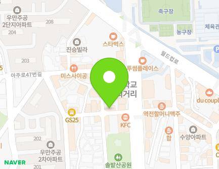 8 Aju-ro 39beon-gil, Paldal-gu, Suwon-si, Gyeonggi-do, Republic of Korea Map
