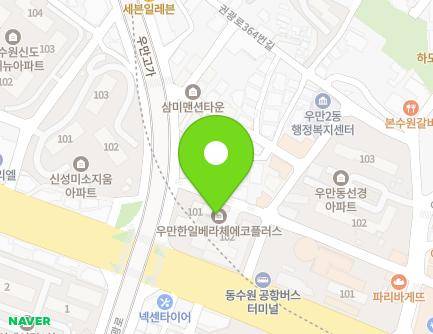 203 Jungbu-daero, Paldal-gu, Suwon-si, Gyeonggi-do, Republic of Korea Map