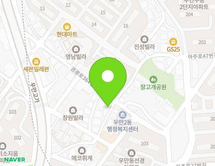 21-13 Gwongwang-ro 348beon-gil, Paldal-gu, Suwon-si, Gyeonggi-do, Republic of Korea Map