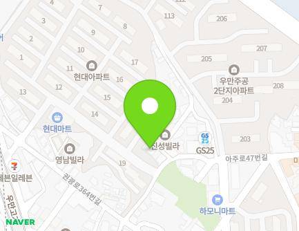 69-17 Jungbu-daero 223beon-gil, Paldal-gu, Suwon-si, Gyeonggi-do, Republic of Korea Map