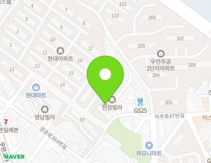 69-19 Jungbu-daero 223beon-gil, Paldal-gu, Suwon-si, Gyeonggi-do, Republic of Korea Map