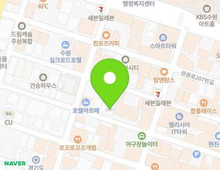39-11 Ingye-ro 108beon-gil, Paldal-gu, Suwon-si, Gyeonggi-do, Republic of Korea Map