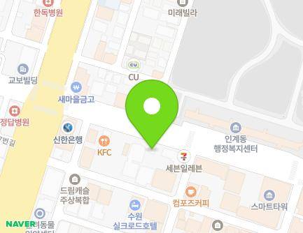 104 Ingye-ro, Paldal-gu, Suwon-si, Gyeonggi-do, Republic of Korea Map