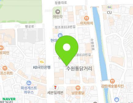 36-10 Changnyong-daero 8beon-gil, Paldal-gu, Suwon-si, Gyeonggi-do, Republic of Korea Map