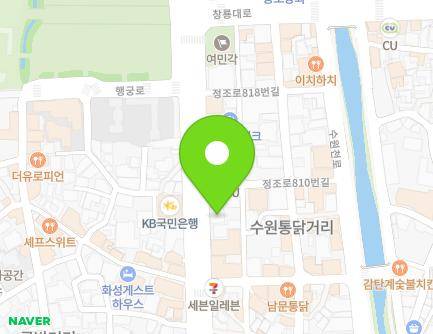 808 Jeongjo-ro, Paldal-gu, Suwon-si, Gyeonggi-do, Republic of Korea Map