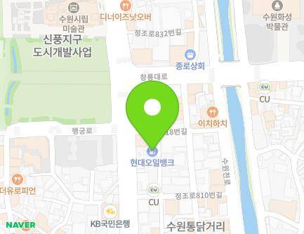 816 Jeongjo-ro, Paldal-gu, Suwon-si, Gyeonggi-do, Republic of Korea Map