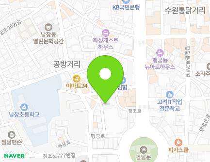 781-20 Jeongjo-ro, Paldal-gu, Suwon-si, Gyeonggi-do, Republic of Korea Map
