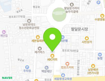 763 Jeongjo-ro, Paldal-gu, Suwon-si, Gyeonggi-do, Republic of Korea Map