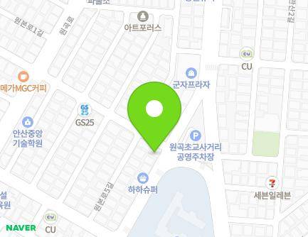 18 Wongok-ro 3-gil, Danwon-gu, Ansan-si, Gyeonggi-do, Republic of Korea Map