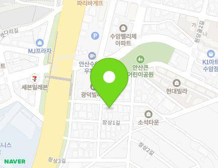 10 Jangsang-gil, Sangnok-gu, Ansan-si, Gyeonggi-do, Republic of Korea Map