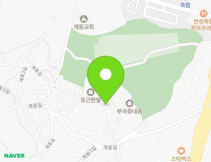 18-15 Gyedong-gil, Anseong-si, Gyeonggi-do, Republic of Korea Map