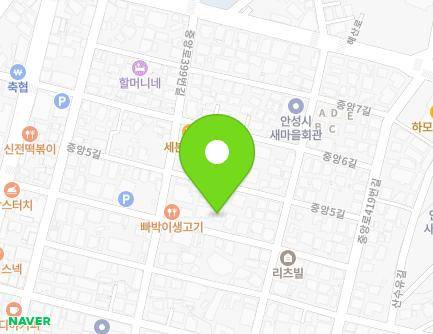 41 Jungang 4-gil, Anseong-si, Gyeonggi-do, Republic of Korea Map