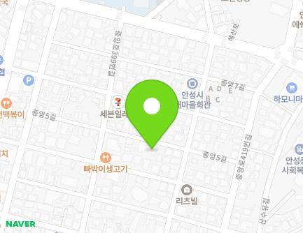 36 Jungang 5-gil, Anseong-si, Gyeonggi-do, Republic of Korea Map