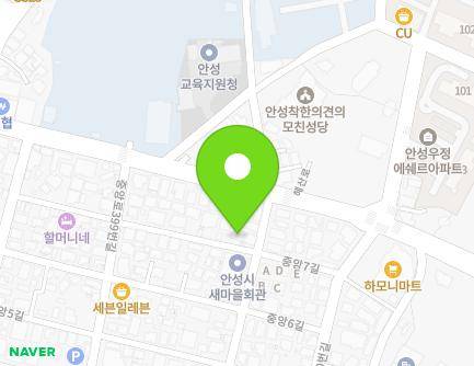 39 Jungang 7-gil, Anseong-si, Gyeonggi-do, Republic of Korea Map