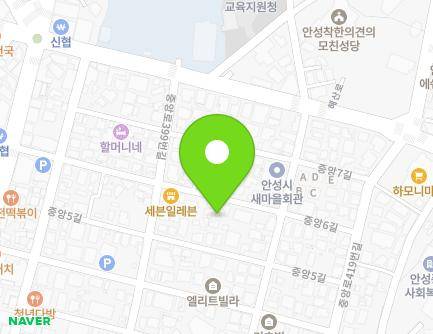 42 Jungang 6-gil, Anseong-si, Gyeonggi-do, Republic of Korea Map