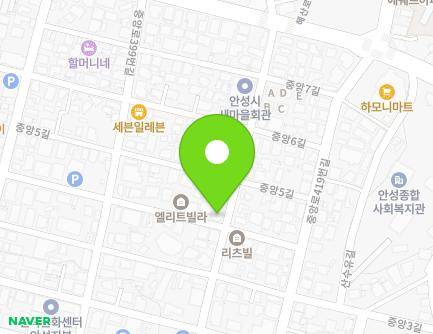 41 Jungang-ro 411beon-gil, Anseong-si, Gyeonggi-do, Republic of Korea Map