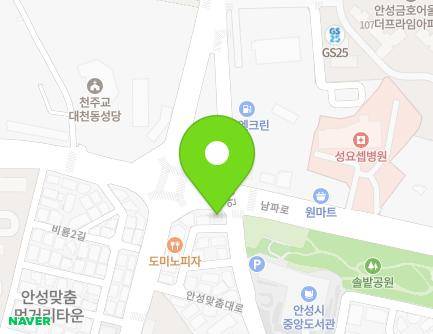1157-2 Anseongmatchum-daero, Anseong-si, Gyeonggi-do, Republic of Korea Map