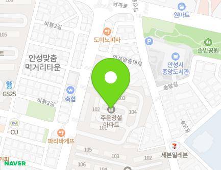 64 Daehak-ro, Anseong-si, Gyeonggi-do, Republic of Korea Map