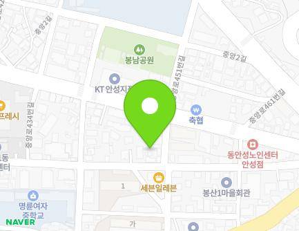 12-1 Jungang-ro 452beon-gil, Anseong-si, Gyeonggi-do, Republic of Korea Map