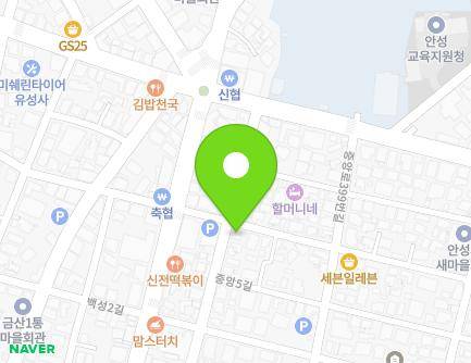 58 Jungang-ro 389beon-gil, Anseong-si, Gyeonggi-do, Republic of Korea Map