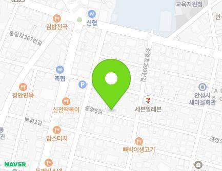 9 Jungang 5-gil, Anseong-si, Gyeonggi-do, Republic of Korea Map