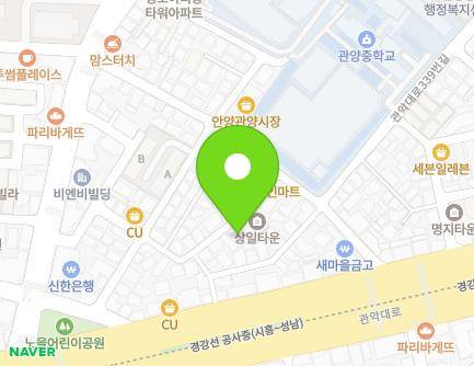 61-18 Gwanpyeong-ro 336beon-gil, Dongan-gu, Anyang-si, Gyeonggi-do, Republic of Korea Map
