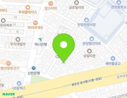 61-6 Gwanpyeong-ro 336beon-gil, Dongan-gu, Anyang-si, Gyeonggi-do, Republic of Korea Map