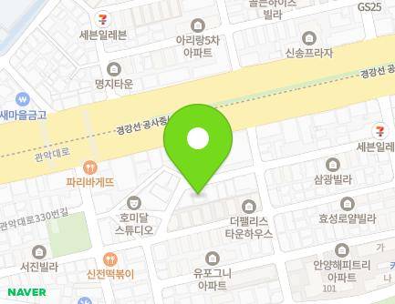 11-2 Gwanak-daero 356beon-gil, Dongan-gu, Anyang-si, Gyeonggi-do, Republic of Korea Map