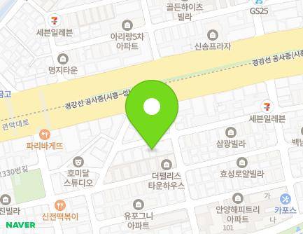 11-10 Gwanak-daero 356beon-gil, Dongan-gu, Anyang-si, Gyeonggi-do, Republic of Korea Map