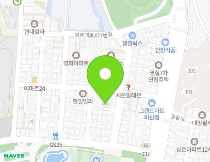 14-17 Pyeongchon-daero 401beon-gil, Dongan-gu, Anyang-si, Gyeonggi-do, Republic of Korea Map