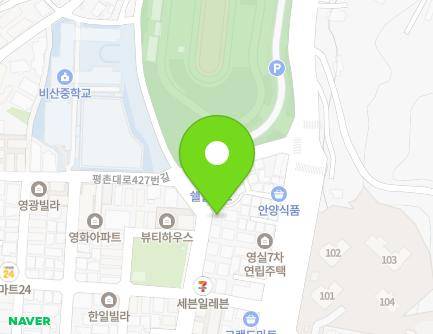14-16 Pyeongchon-daero 411beon-gil, Dongan-gu, Anyang-si, Gyeonggi-do, Republic of Korea Map