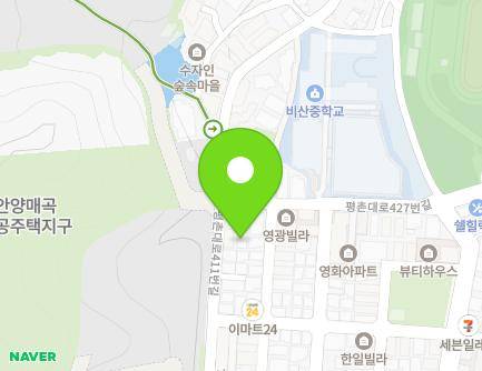 56-16 Pyeongchon-daero 411beon-gil, Dongan-gu, Anyang-si, Gyeonggi-do, Republic of Korea Map