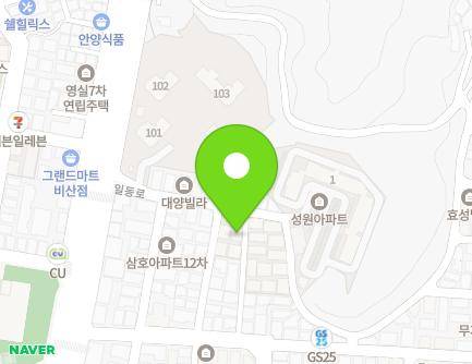 25-17 Pyeongchon-daero 396beon-gil, Dongan-gu, Anyang-si, Gyeonggi-do, Republic of Korea Map