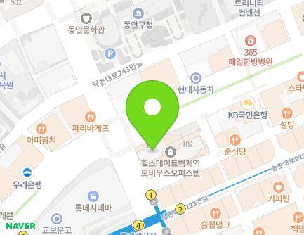 190 Simin-daero, Dongan-gu, Anyang-si, Gyeonggi-do, Republic of Korea Map