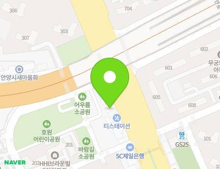 617 Gyeongsu-daero, Dongan-gu, Anyang-si, Gyeonggi-do, Republic of Korea Map