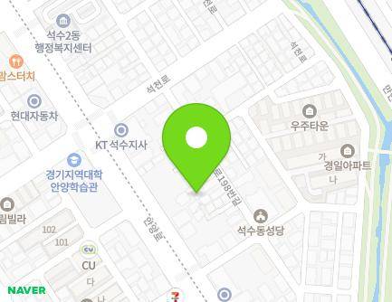 22-1 Seokcheon-ro 198beon-gil, Manan-gu, Anyang-si, Gyeonggi-do, Republic of Korea Map