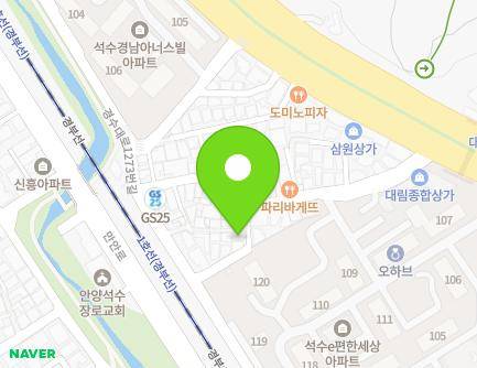 45-18 Gyeongsu-daero 1201beon-gil, Manan-gu, Anyang-si, Gyeonggi-do, Republic of Korea Map