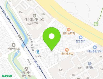 37 Gyeongsu-daero 1201beon-gil, Manan-gu, Anyang-si, Gyeonggi-do, Republic of Korea Map