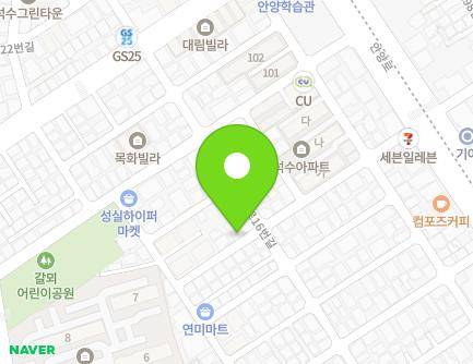36 Anyang-ro 467beon-gil, Manan-gu, Anyang-si, Gyeonggi-do, Republic of Korea Map