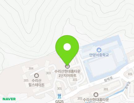 30 Changbak-ro, Manan-gu, Anyang-si, Gyeonggi-do, Republic of Korea Map
