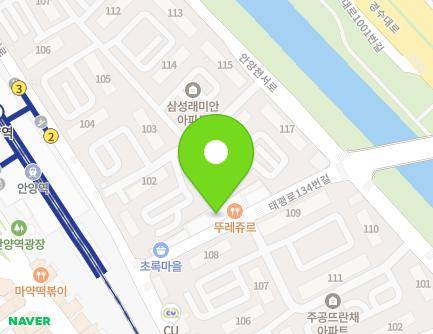 19 Taepyeong-ro 134beon-gil, Manan-gu, Anyang-si, Gyeonggi-do, Republic of Korea Map