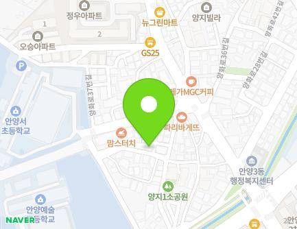 24 Yanghwa-ro 29beon-gil, Manan-gu, Anyang-si, Gyeonggi-do, Republic of Korea Map