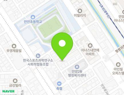 10-9 Anyang-ro 384beon-gil, Manan-gu, Anyang-si, Gyeonggi-do, Republic of Korea Map