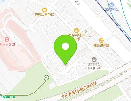 42 Myeonghak-ro 33beon-gil, Manan-gu, Anyang-si, Gyeonggi-do, Republic of Korea Map
