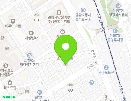 6 Surisan-ro 55beon-gil, Manan-gu, Anyang-si, Gyeonggi-do, Republic of Korea Map