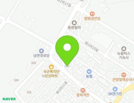 36 Gaenari 11-gil, Nam-myeon, Yangju-si, Gyeonggi-do, Republic of Korea Map