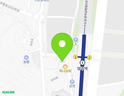 72 Oemi-ro 64beon-gil, Yangju-si, Gyeonggi-do, Republic of Korea Map