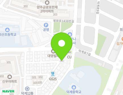 58-7 Pyeonghwa-ro 1416beon-gil, Yangju-si, Gyeonggi-do, Republic of Korea Map